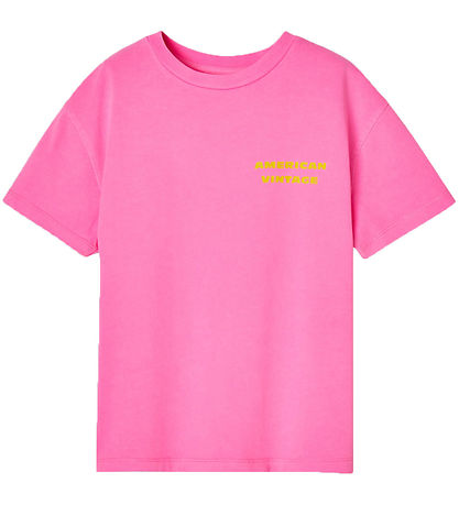 American Vintage T-Shirt - FizValley - Fluoreszierend Pink