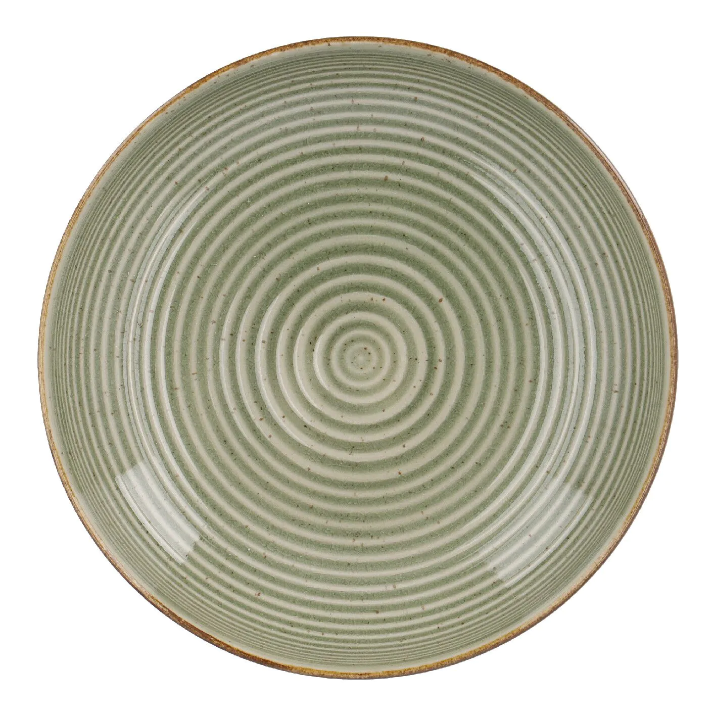 Schale Rille, grün, 16 cm