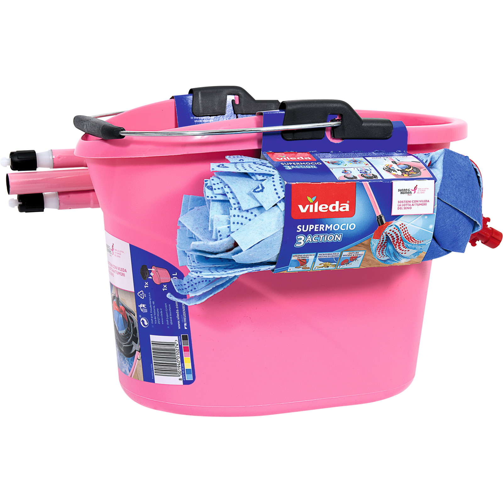 Vileda SuperMocio Komplett Set pink