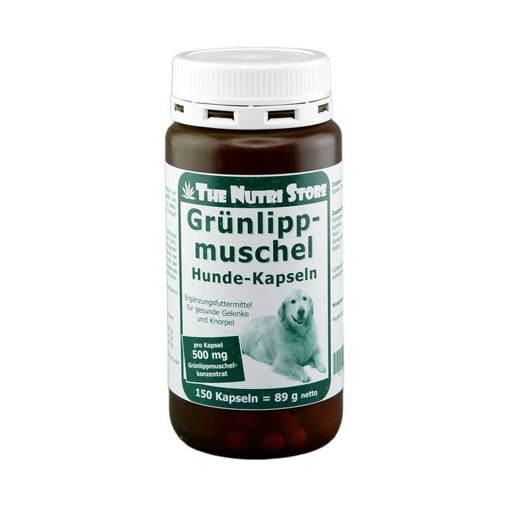 Grünlippmuschel 500 mg für Hunde Kapseln, 150 St