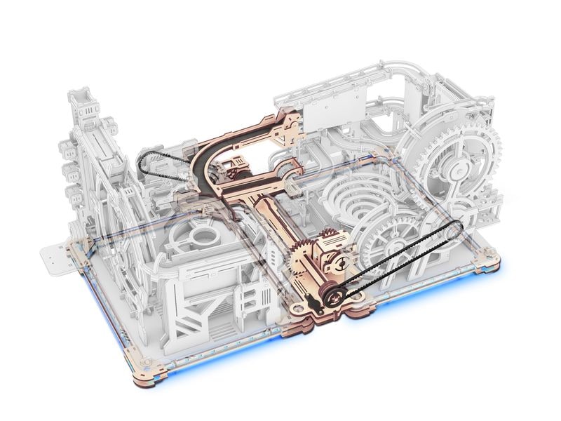 RoboTime Bausatz Link Pack Marble Run 3D-Puzzle aus lasergeschnittenen Holzteilen