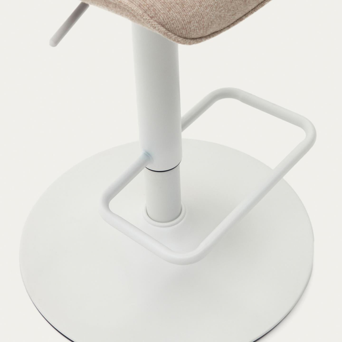 Kave Home Barhocker ZENDA beige/mattweiß