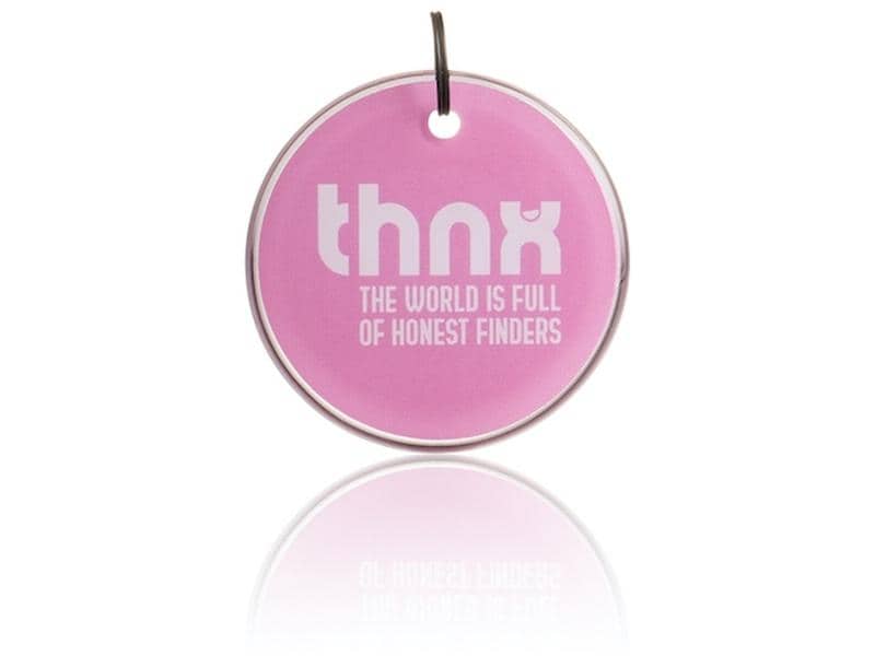 thnxtags Smart Travel Pack XL Pink Smart Tag-Set mit kostenloser und benutzerfreundlicher App