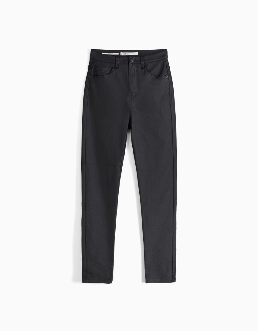 calças skinny revestidas
