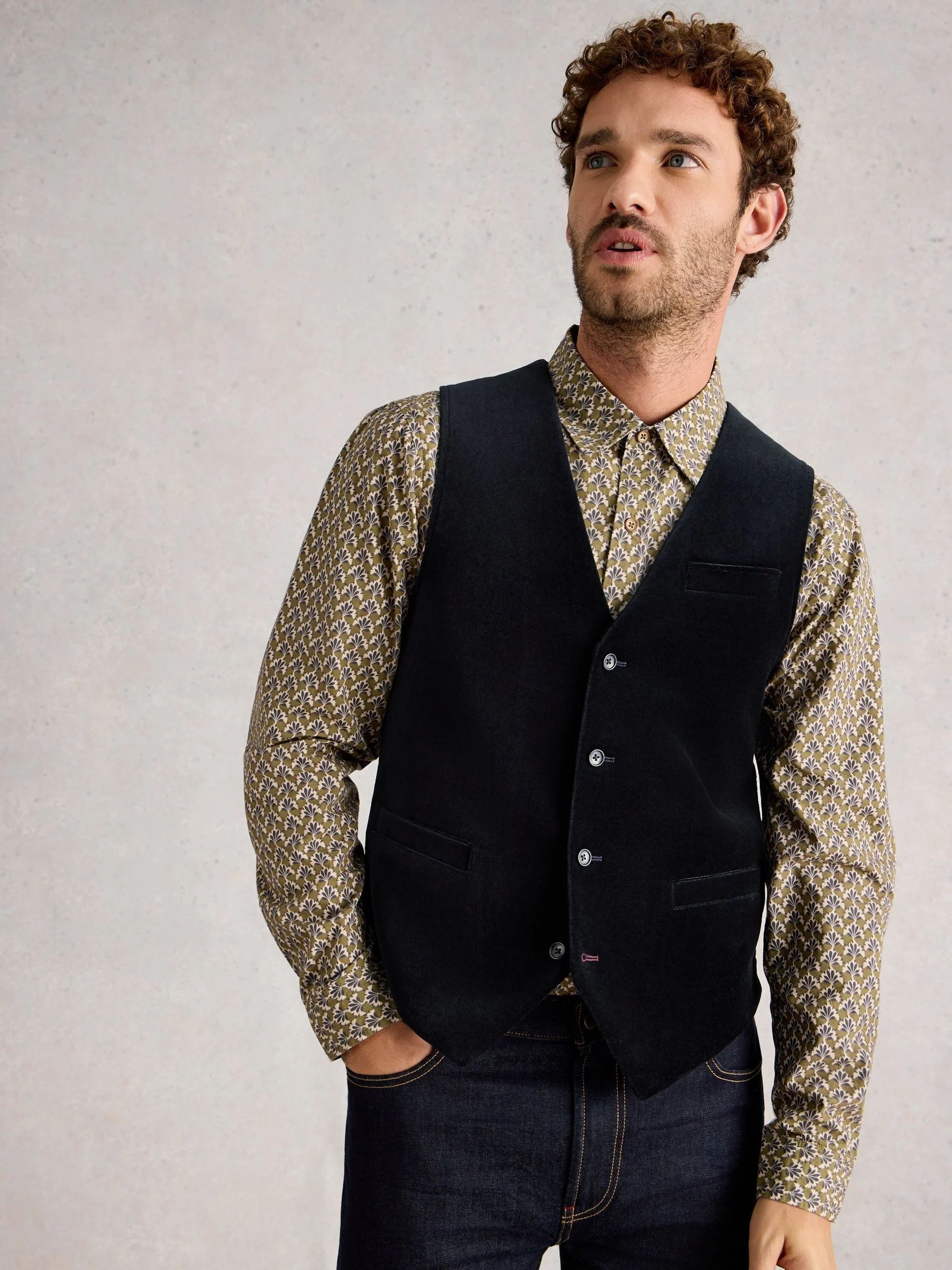 White Stuff Velvet Waistcoat