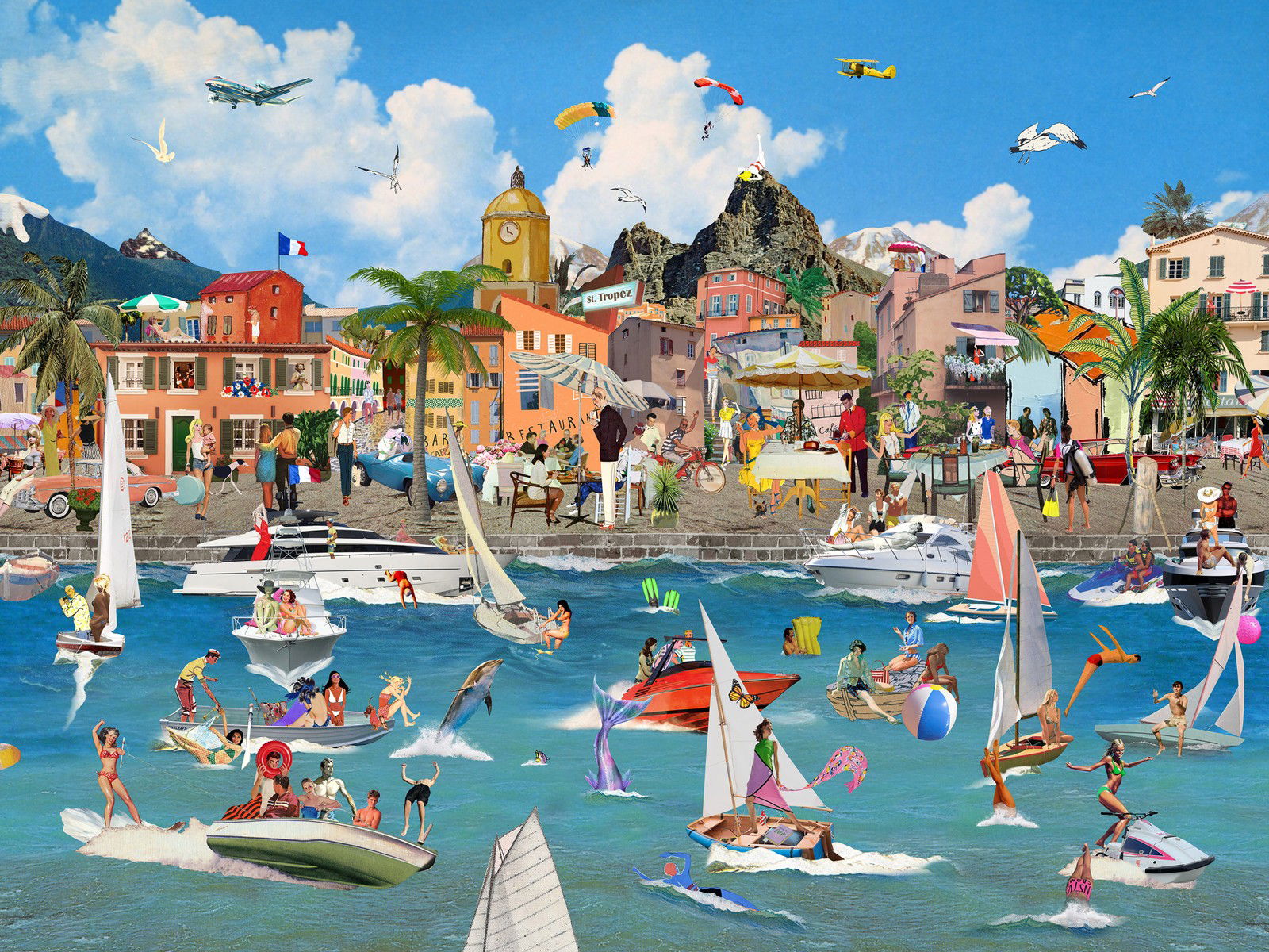 St. Tropez by Sanda Anderlon - Darlings - Small Limited Edition. 30x40.