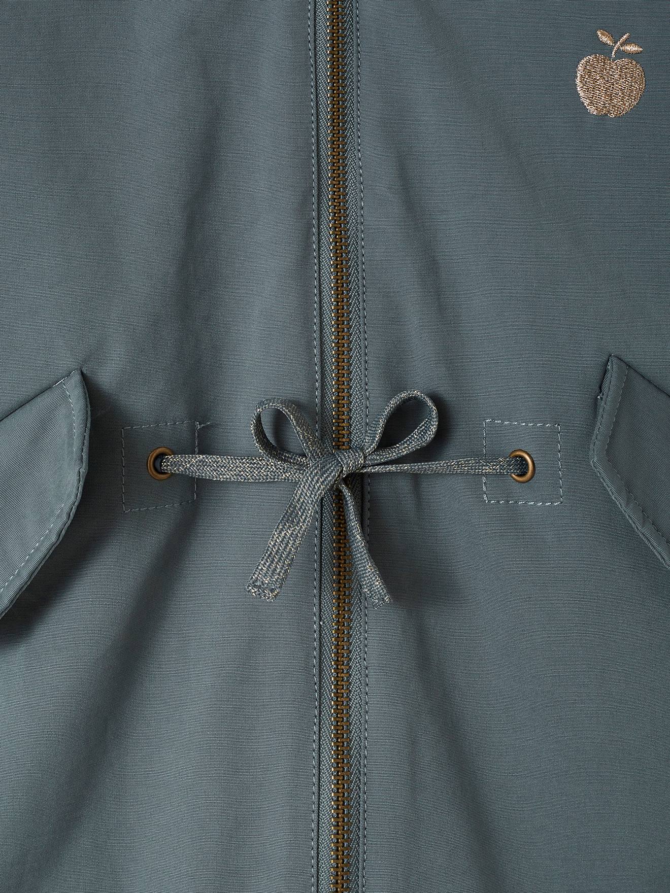 Parka verde com capuz para meninas, jaqueta acolchoada brilhante e forro de sherpa 3 em 1