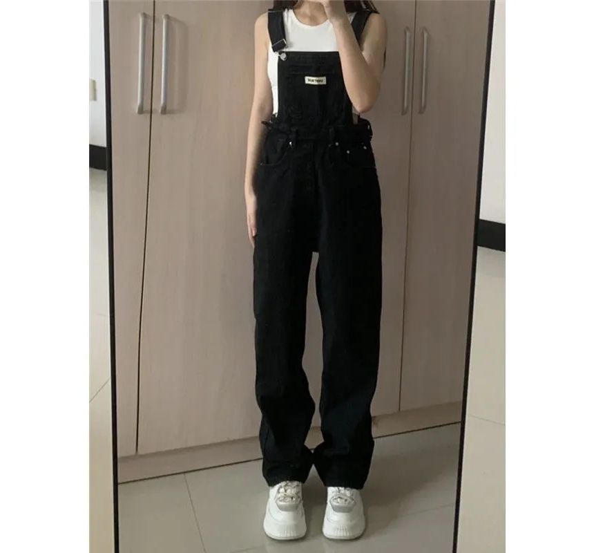 Karnel - Rechte jumpsuit met hoge taille en wassing