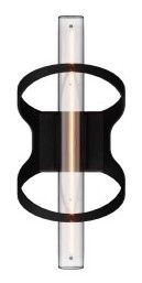 Wandlamp Ztahl - 3304-9005 Pienza ⌀20  cm