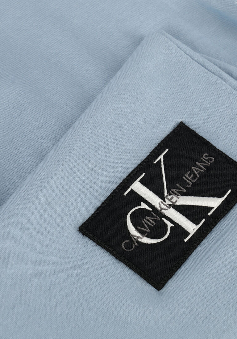 CALVIN KLEIN blauwe calvin klein t-shirt badge turn up sleeve