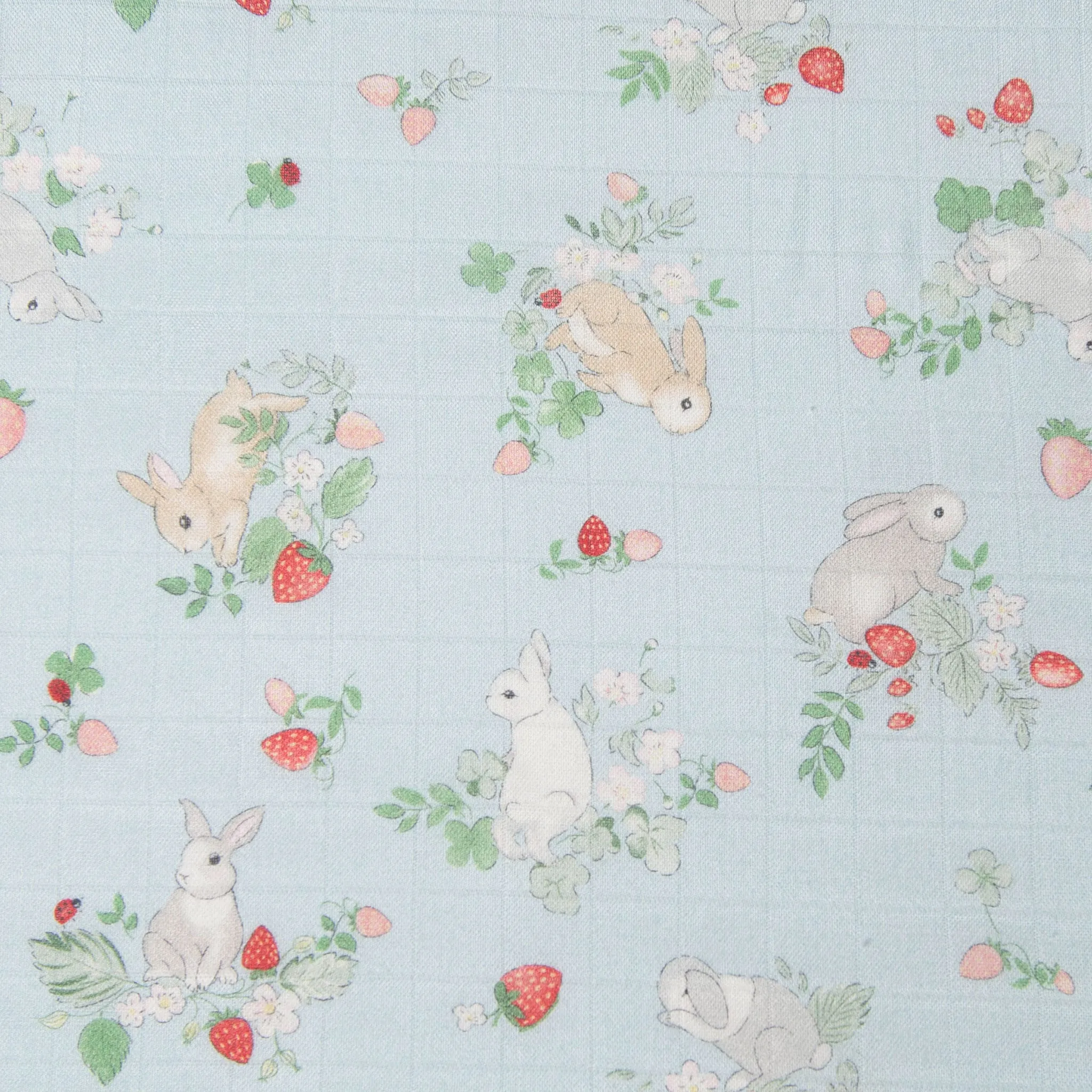 Loulou Lollipop Couverture Mousseline Bambou - Lapins