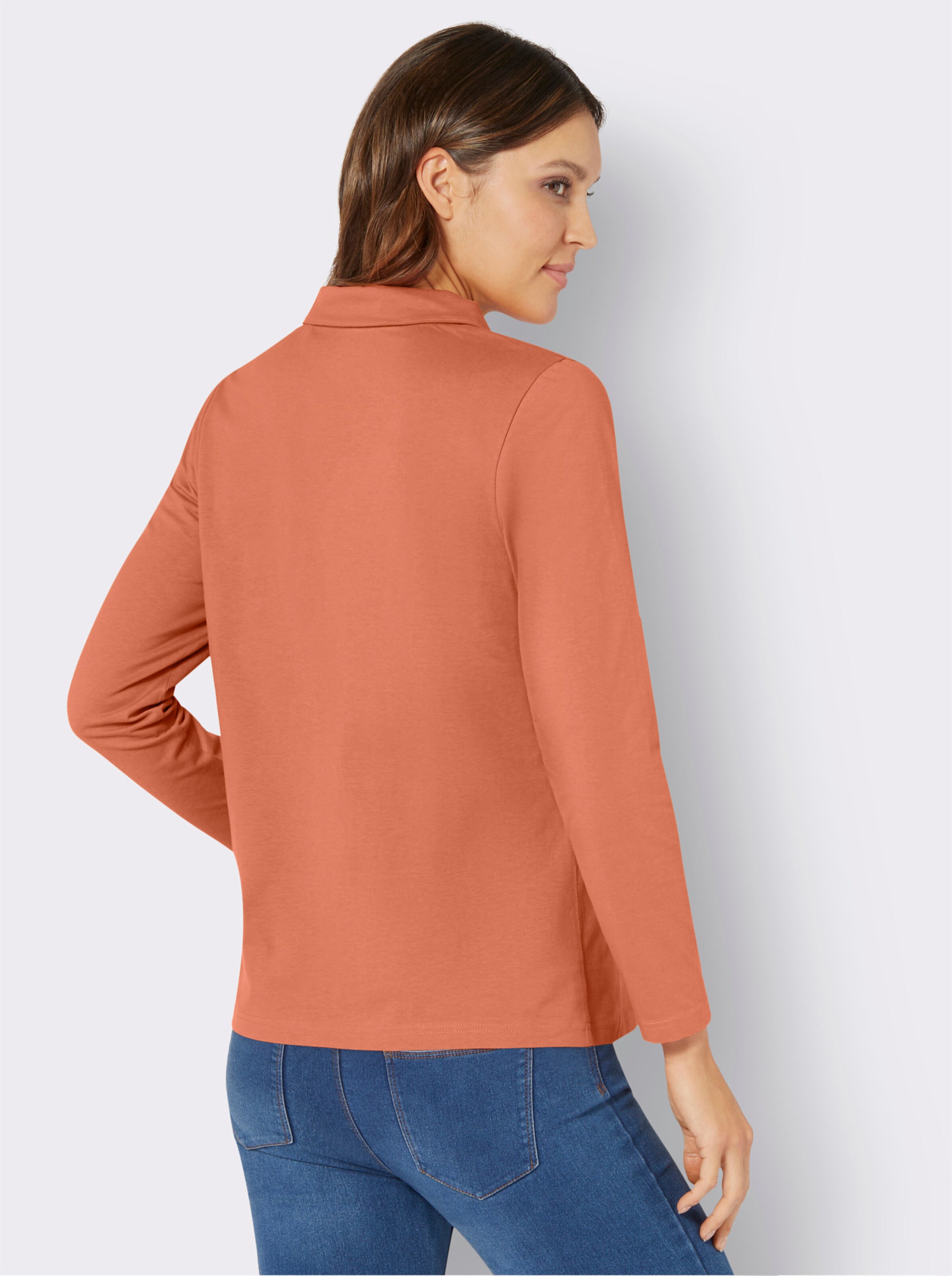 Langarm-Poloshirt