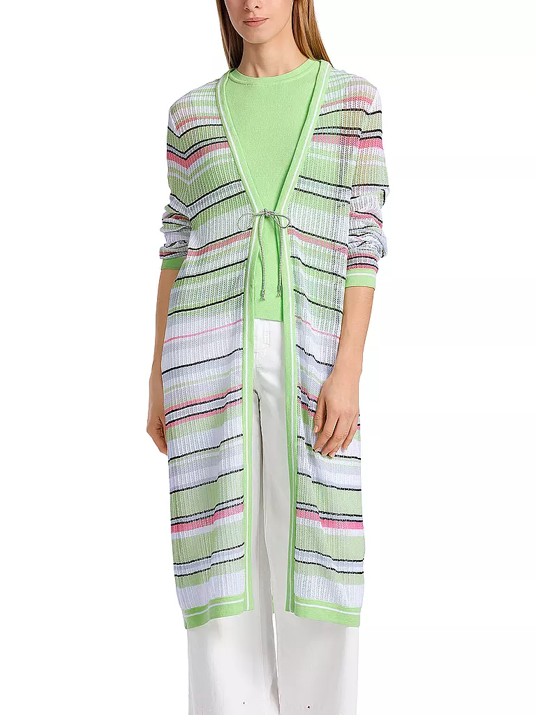 MARC CAIN Strickjacke hellgrün
