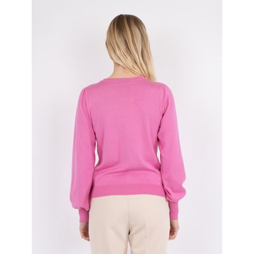 Neo Noir Magdalena Solid Striktrøje, Pink, 40