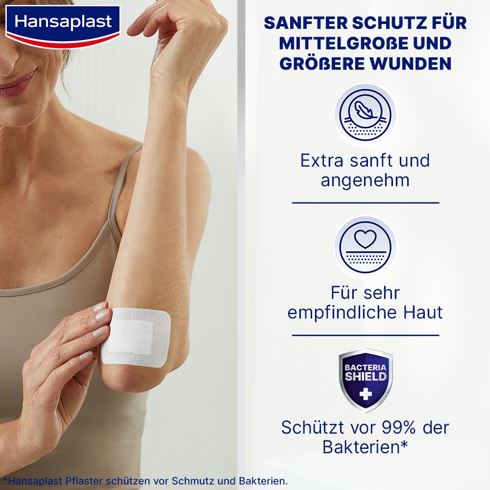 Hansaplast Ultra Sensitive XL, 5 x 7,2 cm