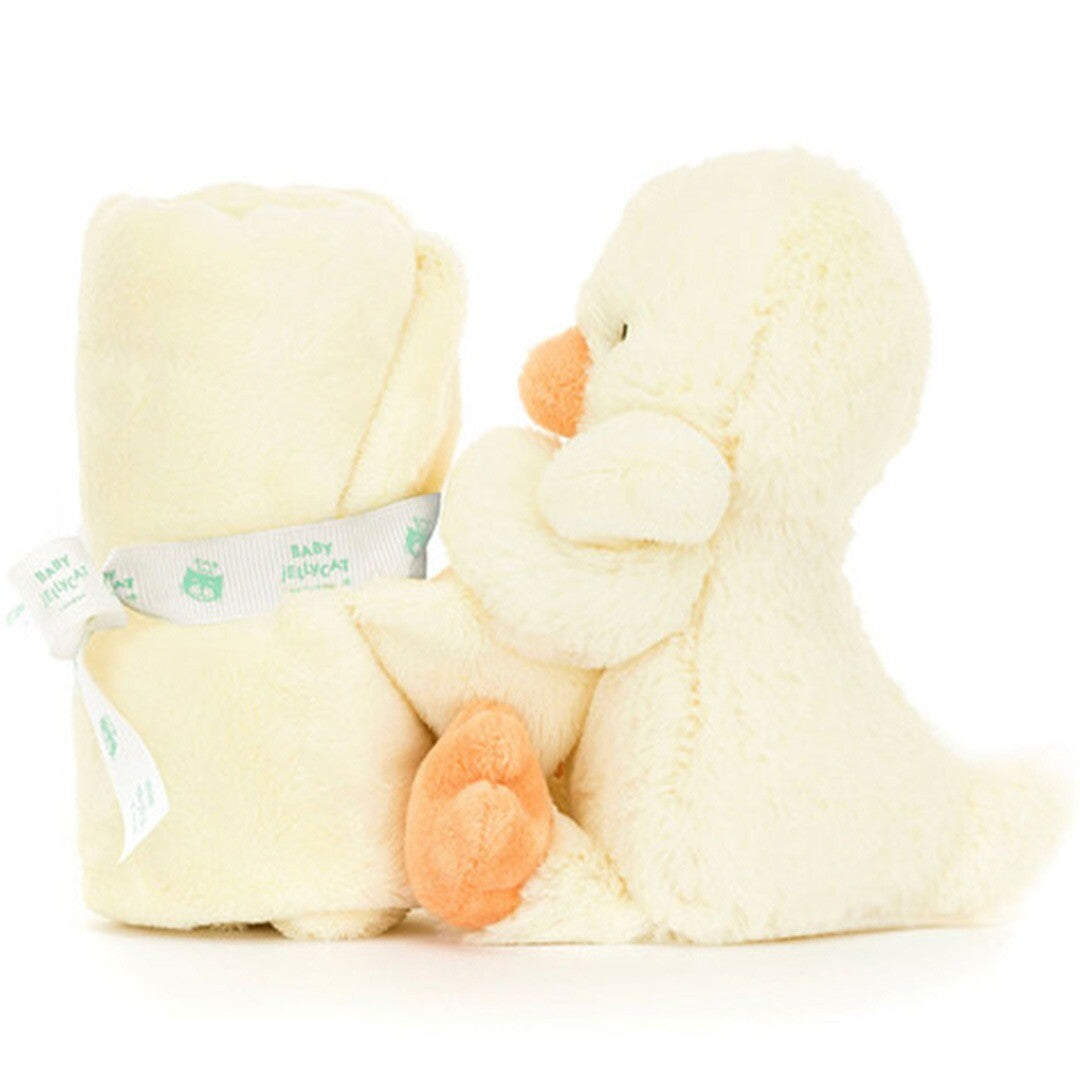 Jellycat knuffeldoek bashful eendje - 34 cm