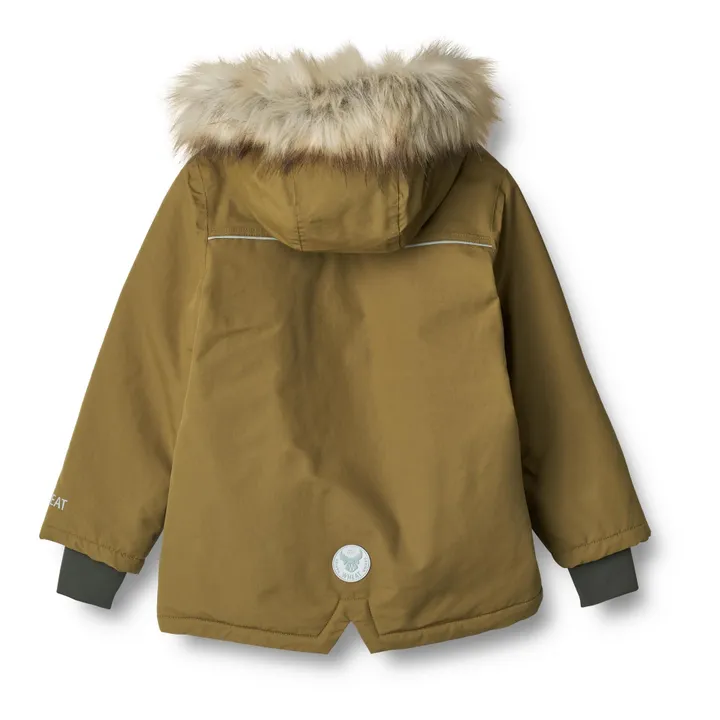 Wheat Parka Façon Fourrure Matières Recyclées Kasper Tech | Vert kaki