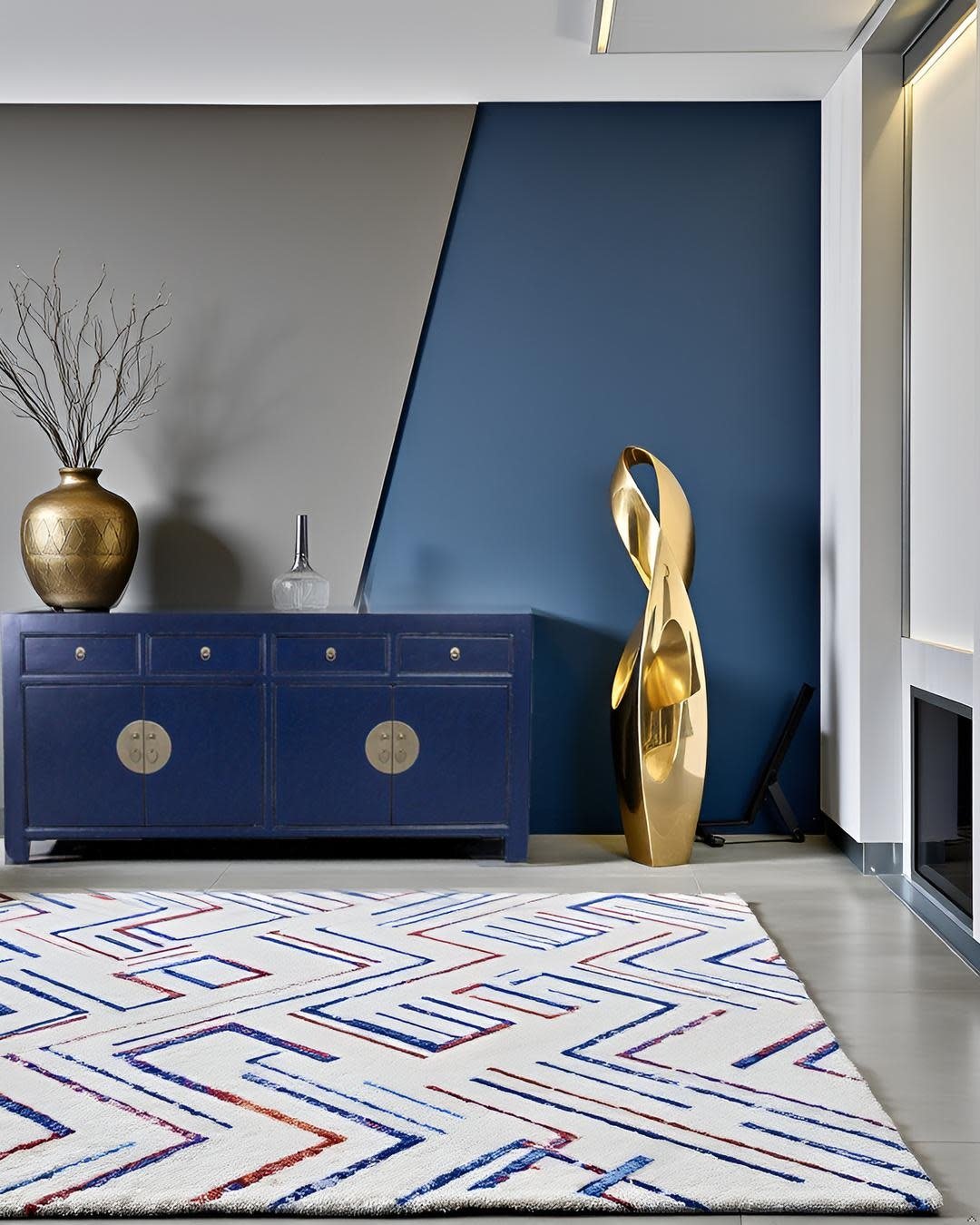 Fine Asianliving Chinees Dressoir Midnight Blauw