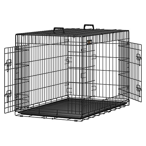 Ekstra stor hundekasse: Sikker, slitesterk, dobbel dørdesign