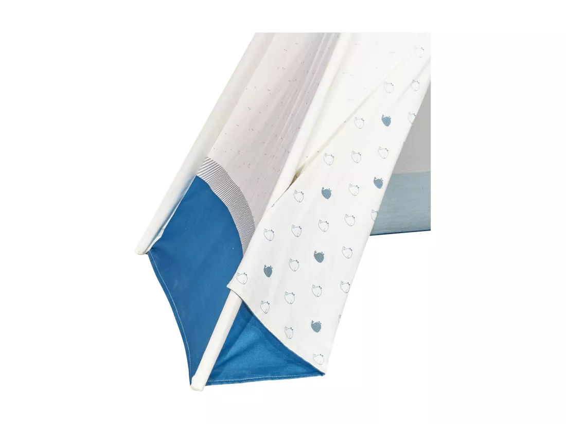 Tipi en toile en coton blanc