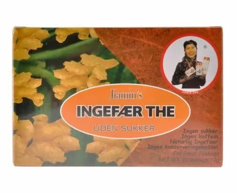 Jiamins Ingefær the uden sukker - 20 breve á 2 gram