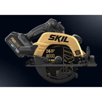SKIL 20V Cirkelzaag brushless 66mm 3575DB incl. geleiderails, accu 4.0Ah   snellader en opbergtas