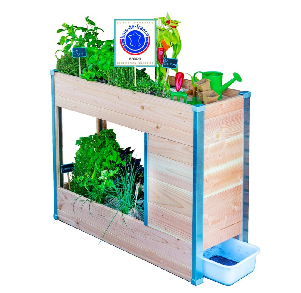 Potager Balcomposteur - l75 x l35 x h80