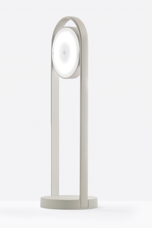 Pedrali Giravolta tafellamp H50 LED oplaadbaar grijs