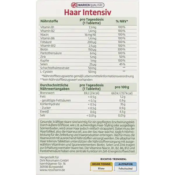 Haar Intensiv