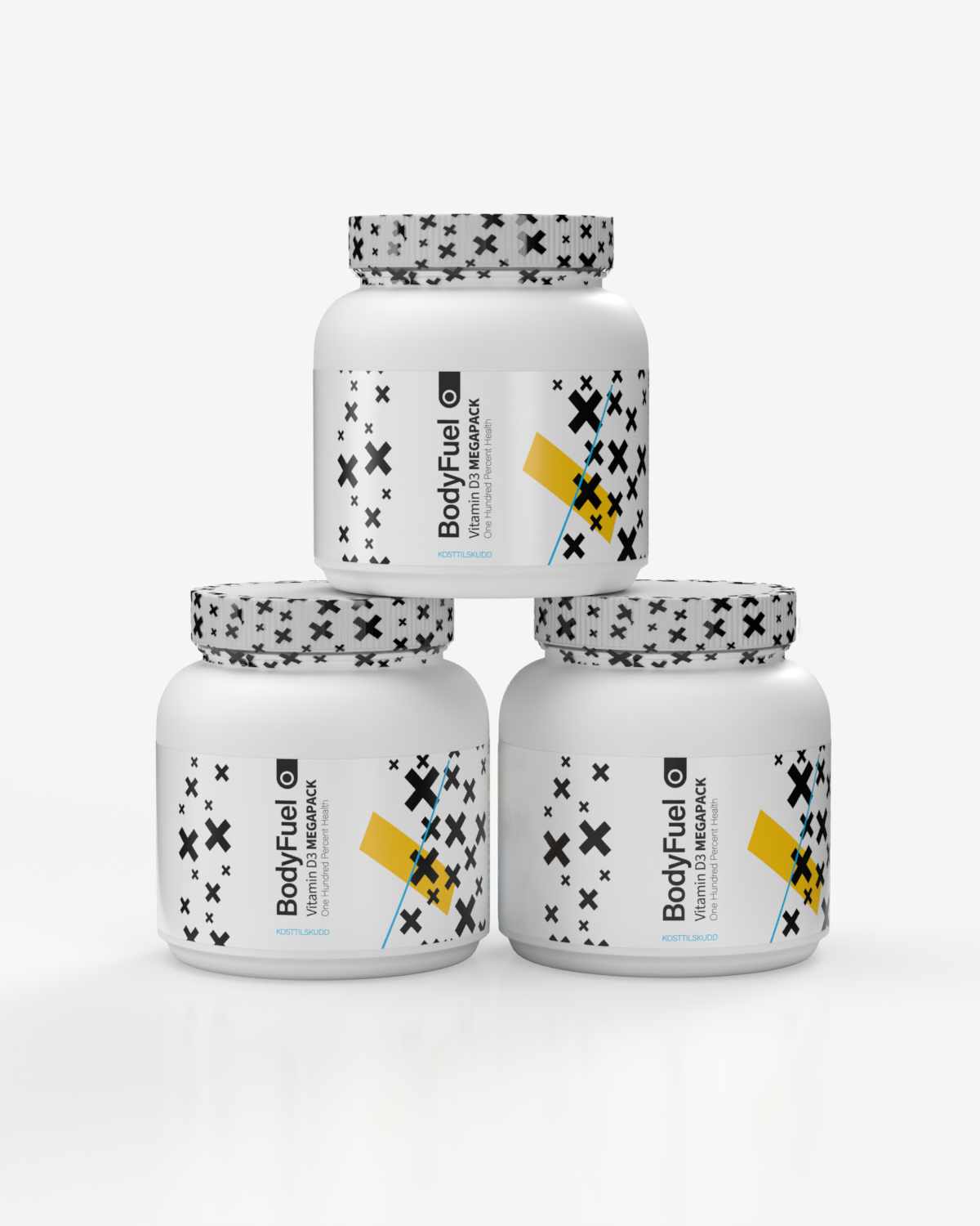 BodyFuel Vitamin D3 MEGA-PACK - 3x500 tabletter - TREPAKNING!