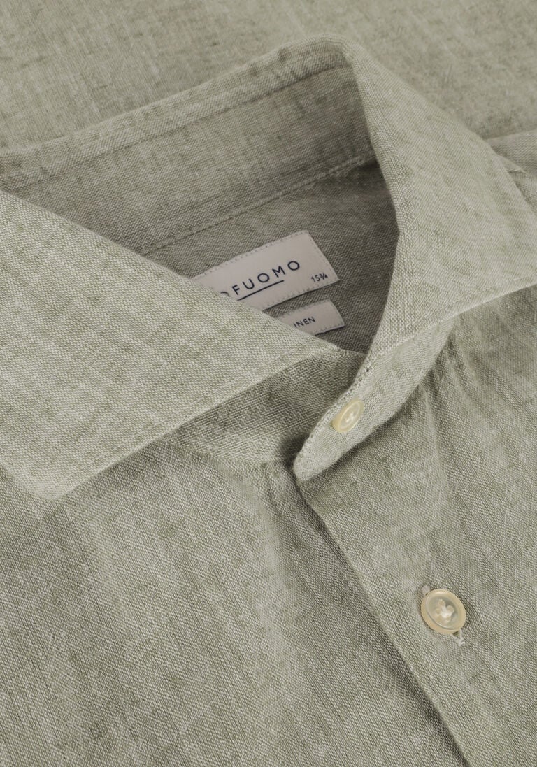 PROFUOMO groene profuomo casual overhemd ppuh10017