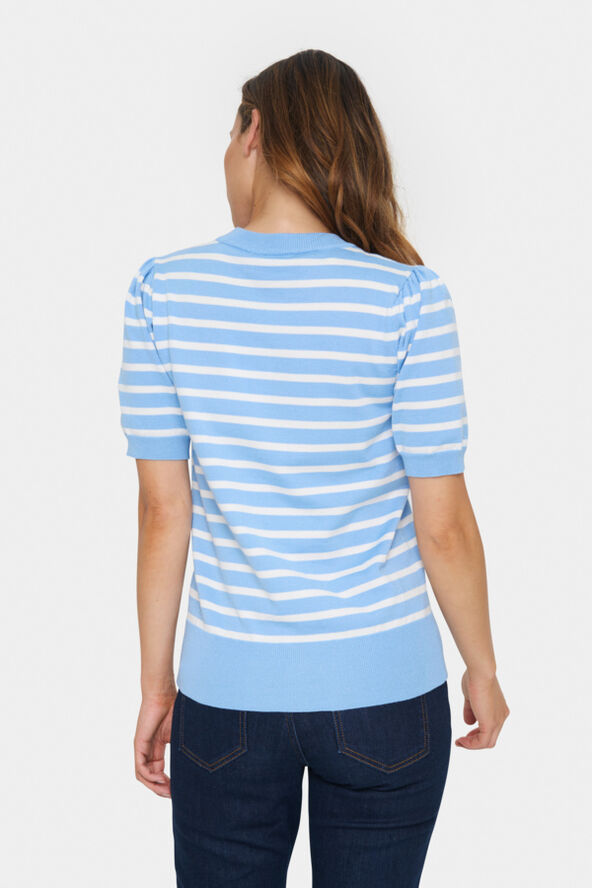 Saint Tropez MilaSZ Striped SS Pullover 144110