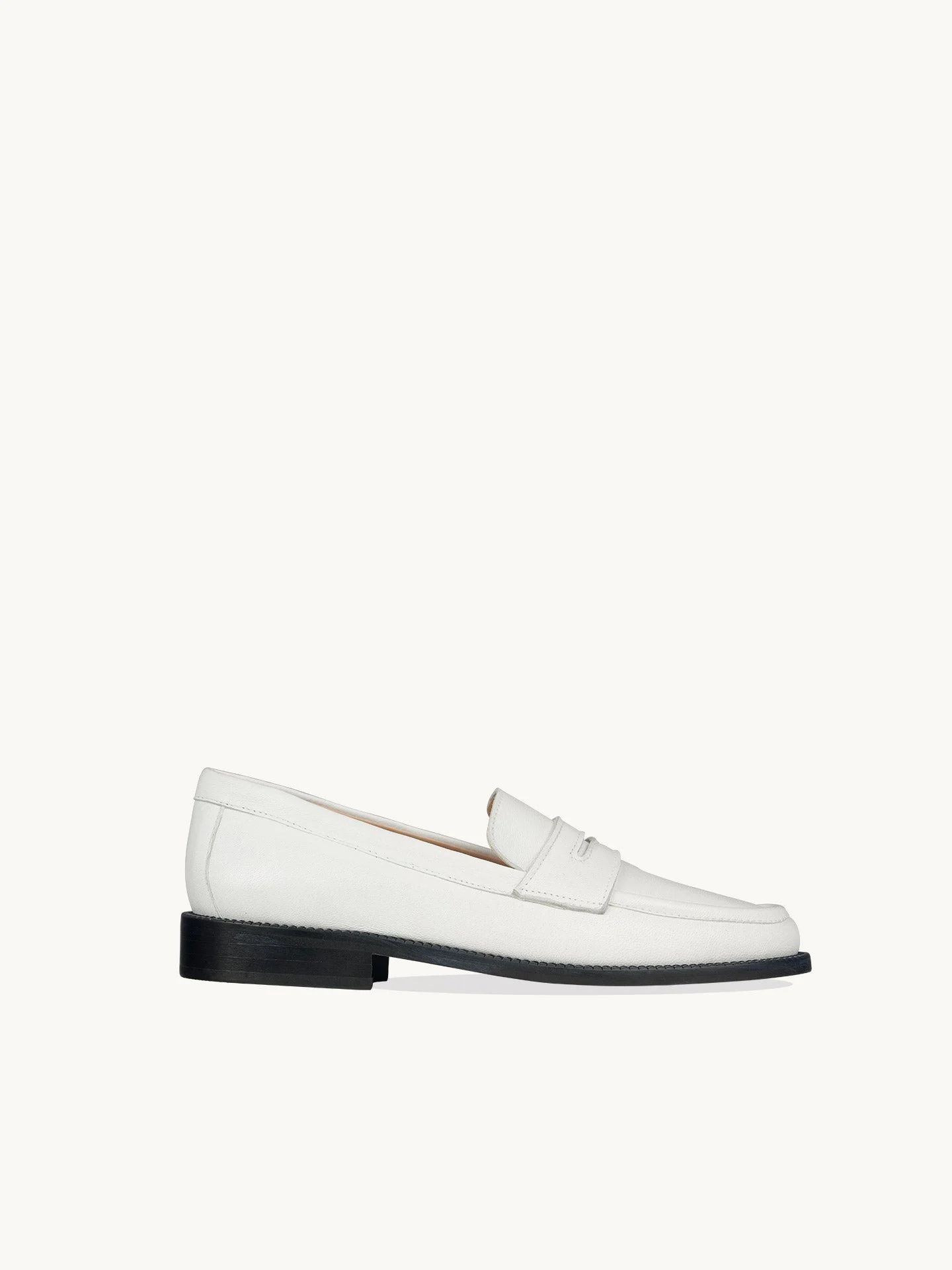 LISSA WHITE - Mocassins en cuir nappa | Blanc
