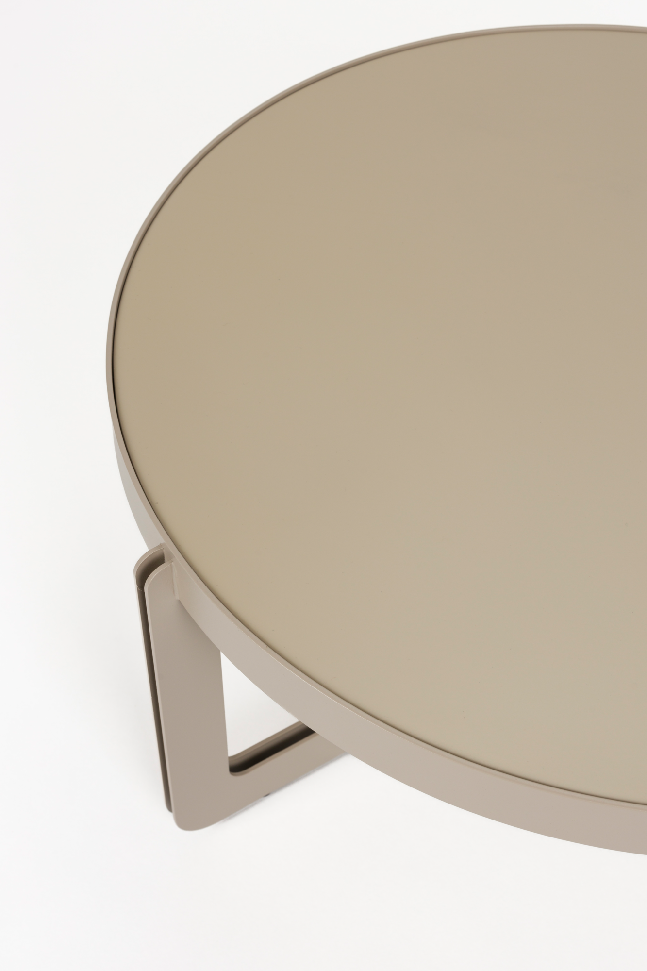 Salontafel Centre rond beige