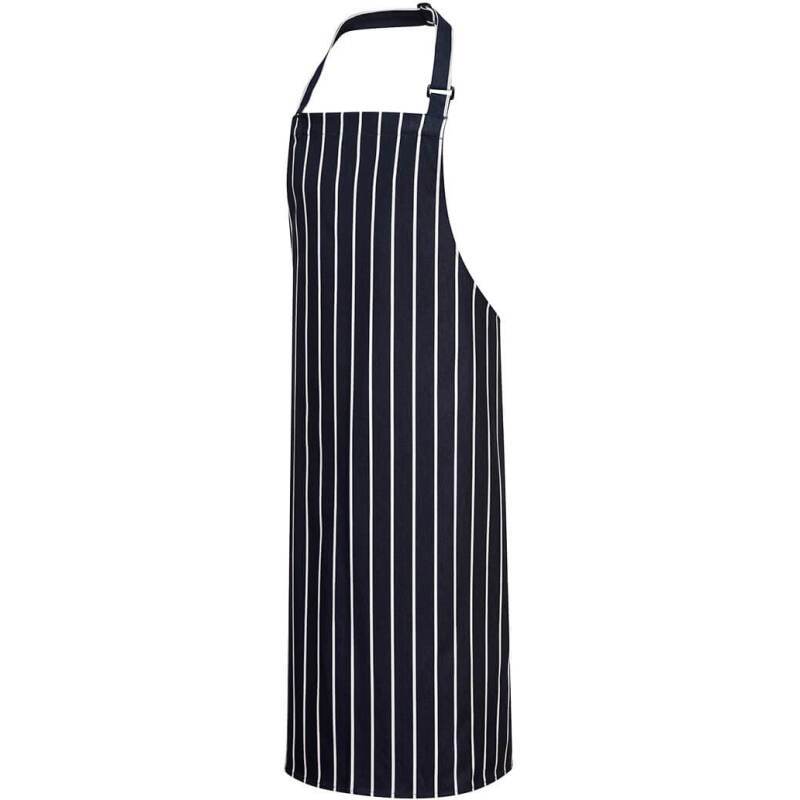 Portwest S839 Tablier à bavette Butcher Marine/Blanc