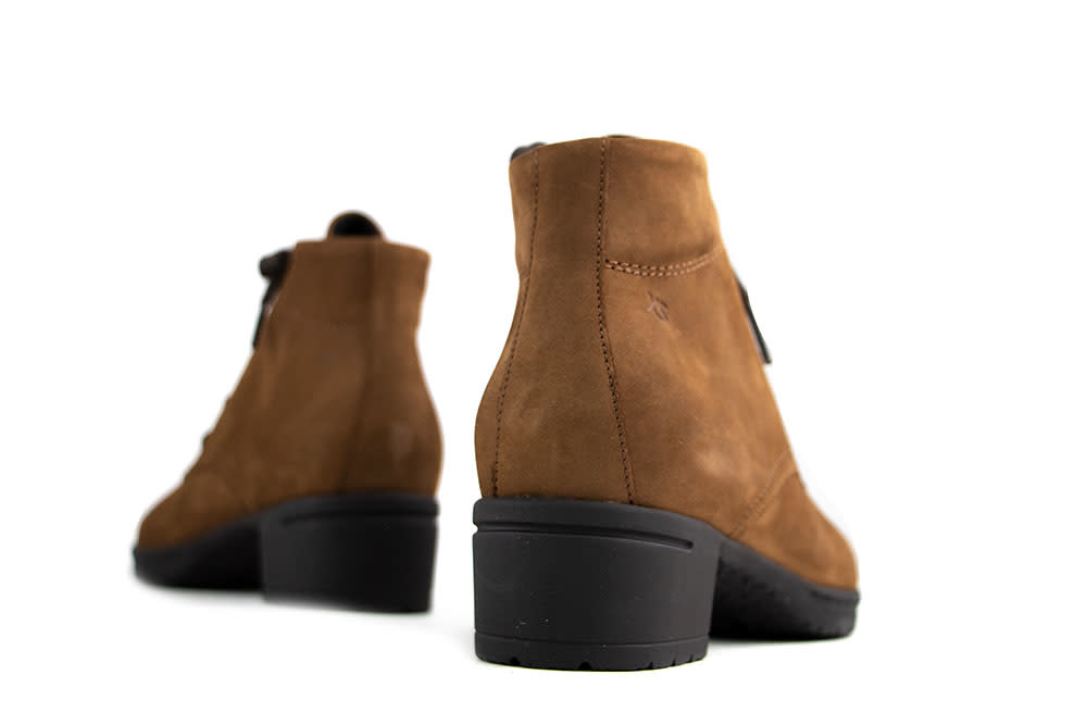 Hartjes Veterboots Cognac City Hip Boot Nuss