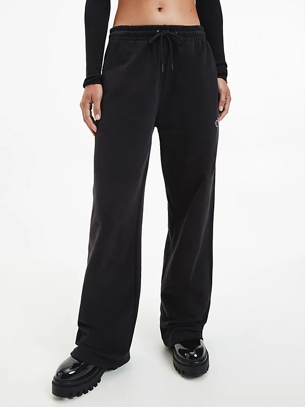 Calça de moletom reta e modelagem relaxada