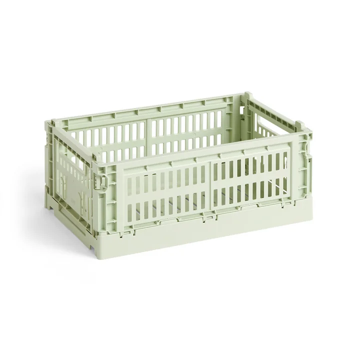 HAY - Colour Crate Korb S, 26,5 x 17 cm, mint, recycled