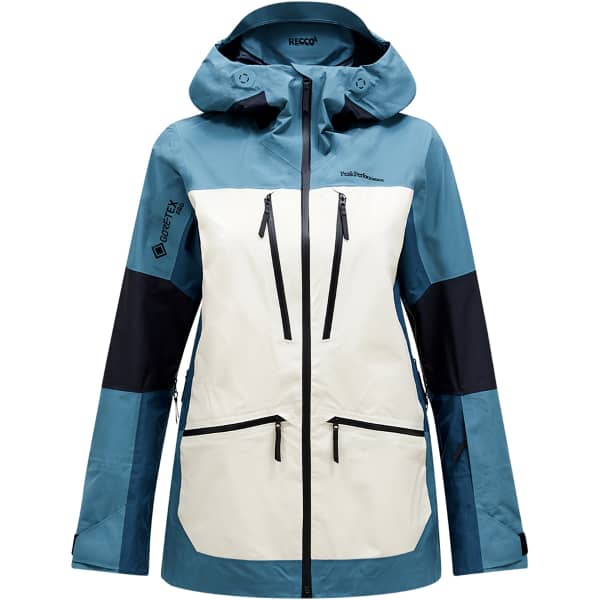 Veste de ski PEAK PERFORMANCE W VERTICAL GORE-TEX PRO JACKET HYDRO FRESH/SAND FOG/INFINITY TEEL