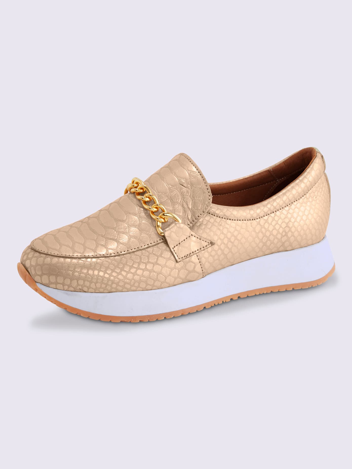 Trotteurs cuir de chèvre gaufré