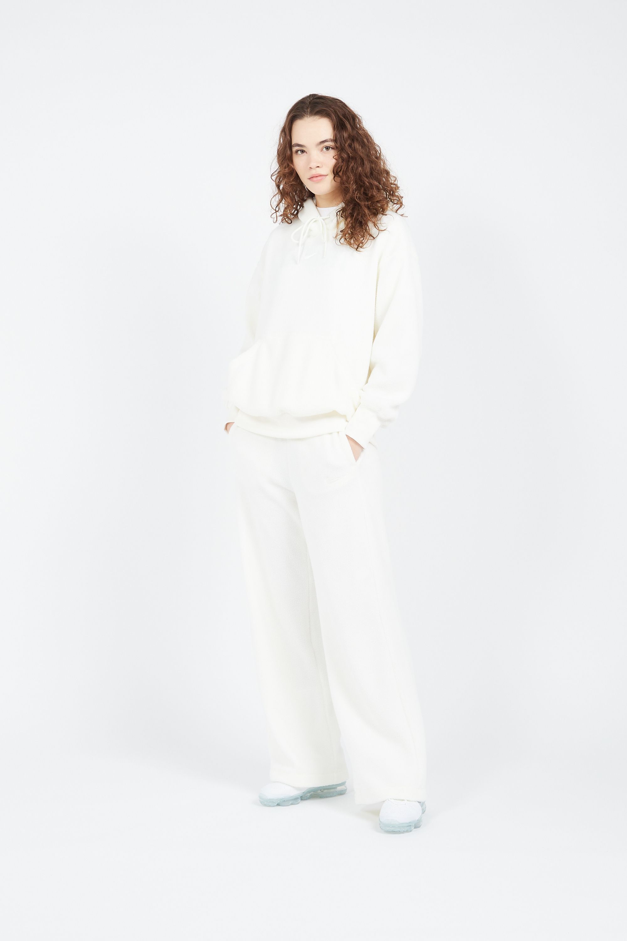 NIKE Hoodie PLSH FZ HDY Beige