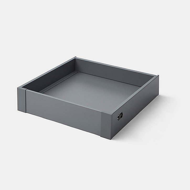 Façade de tiroir intérieur de cuisine Soto gris anthracite l. 50 cm GoodHome