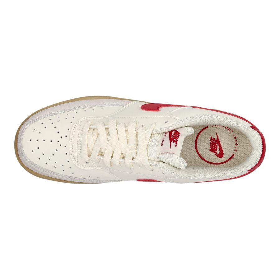 Nike Chaussures Court Vision Low - Blanc/Rouge