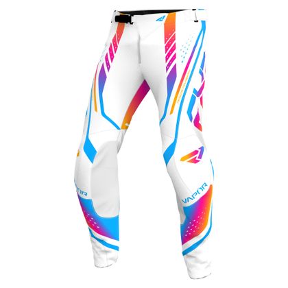Pantalon cross FXR VAPOR AIR 2024 - Blanc / Multicolore