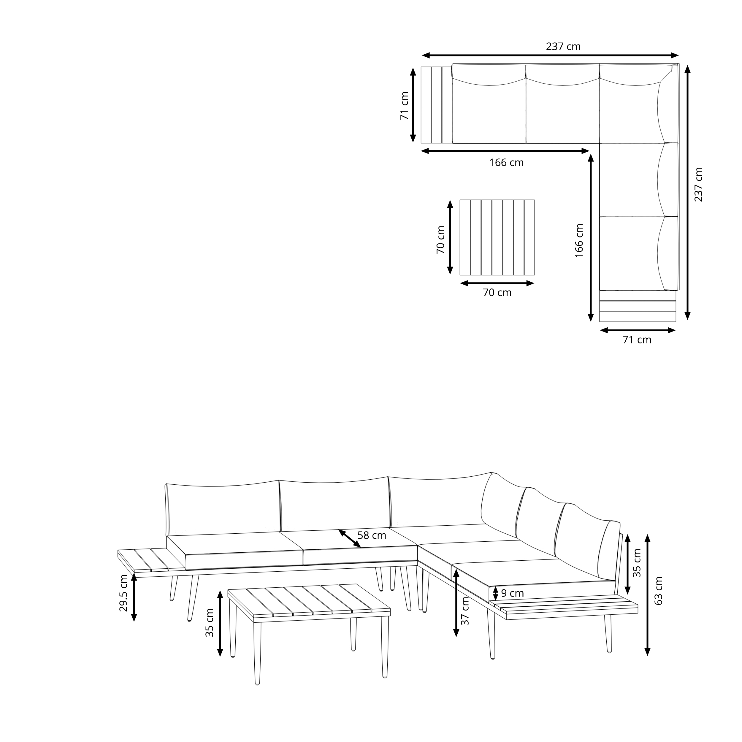 Lounge SAVANNAH taupe