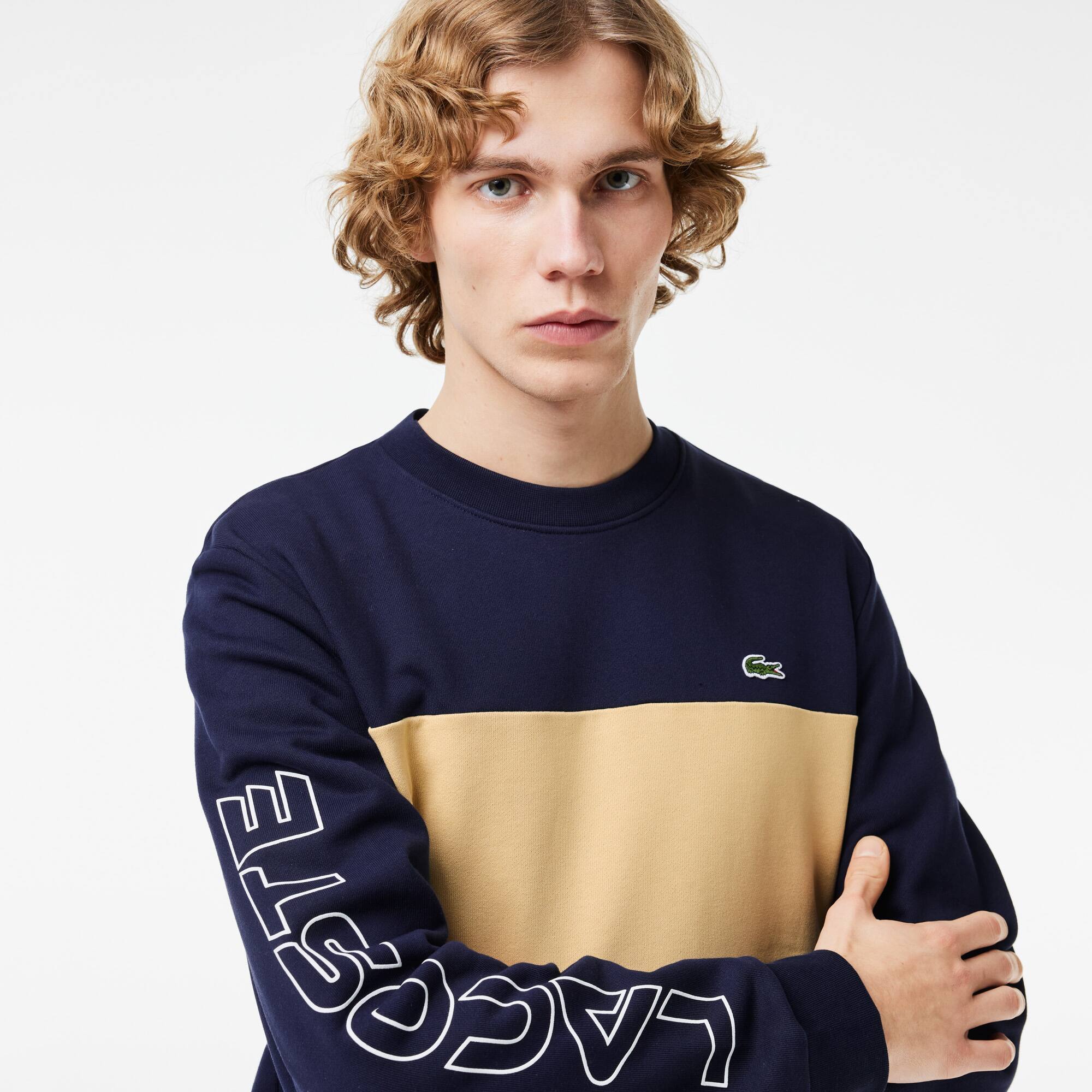 Sweatshirt Jogger color-block classic fit avec imprimé 3D Sweatshirts - Bleu - Lacoste - Homme