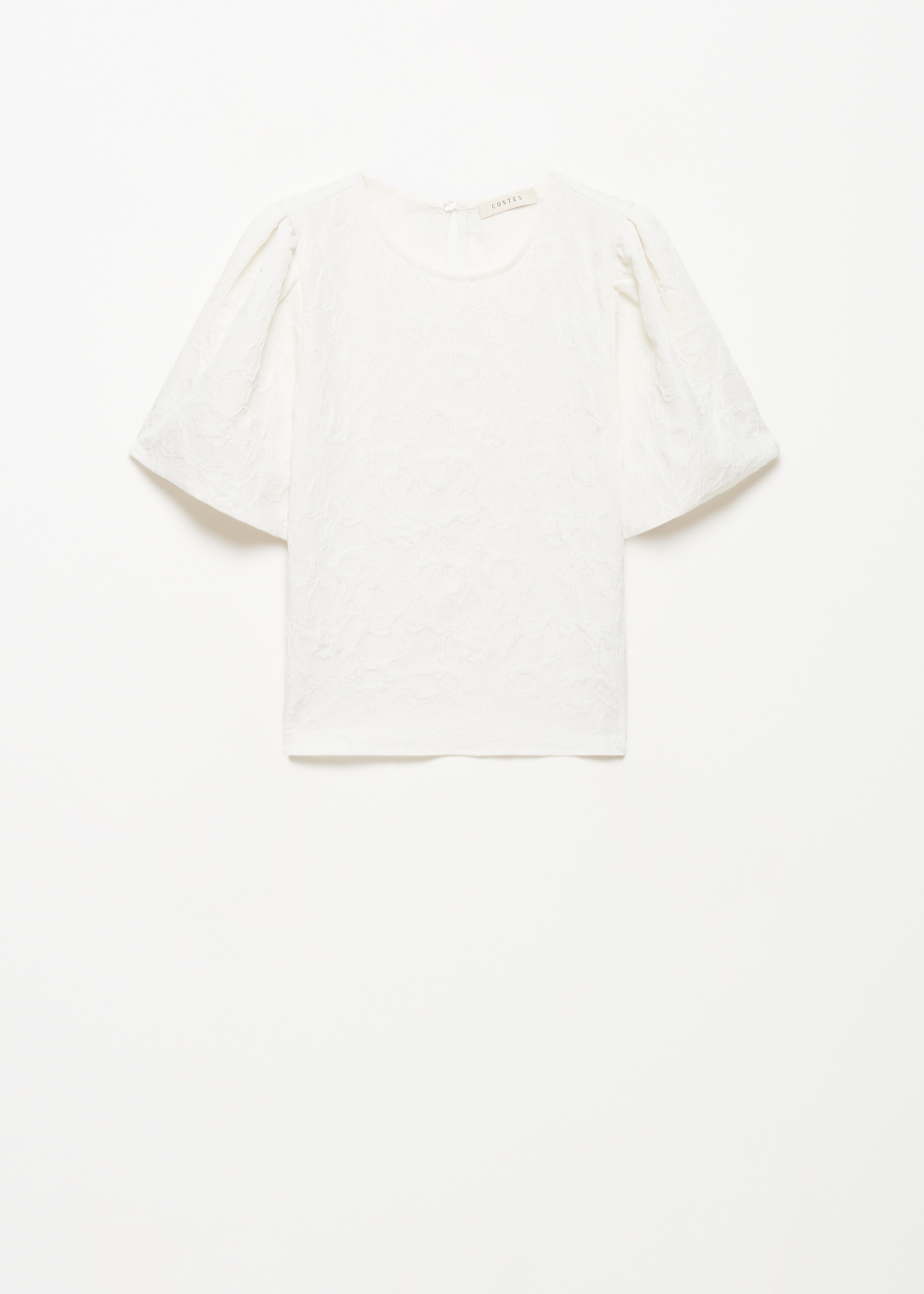Top met jacquard print