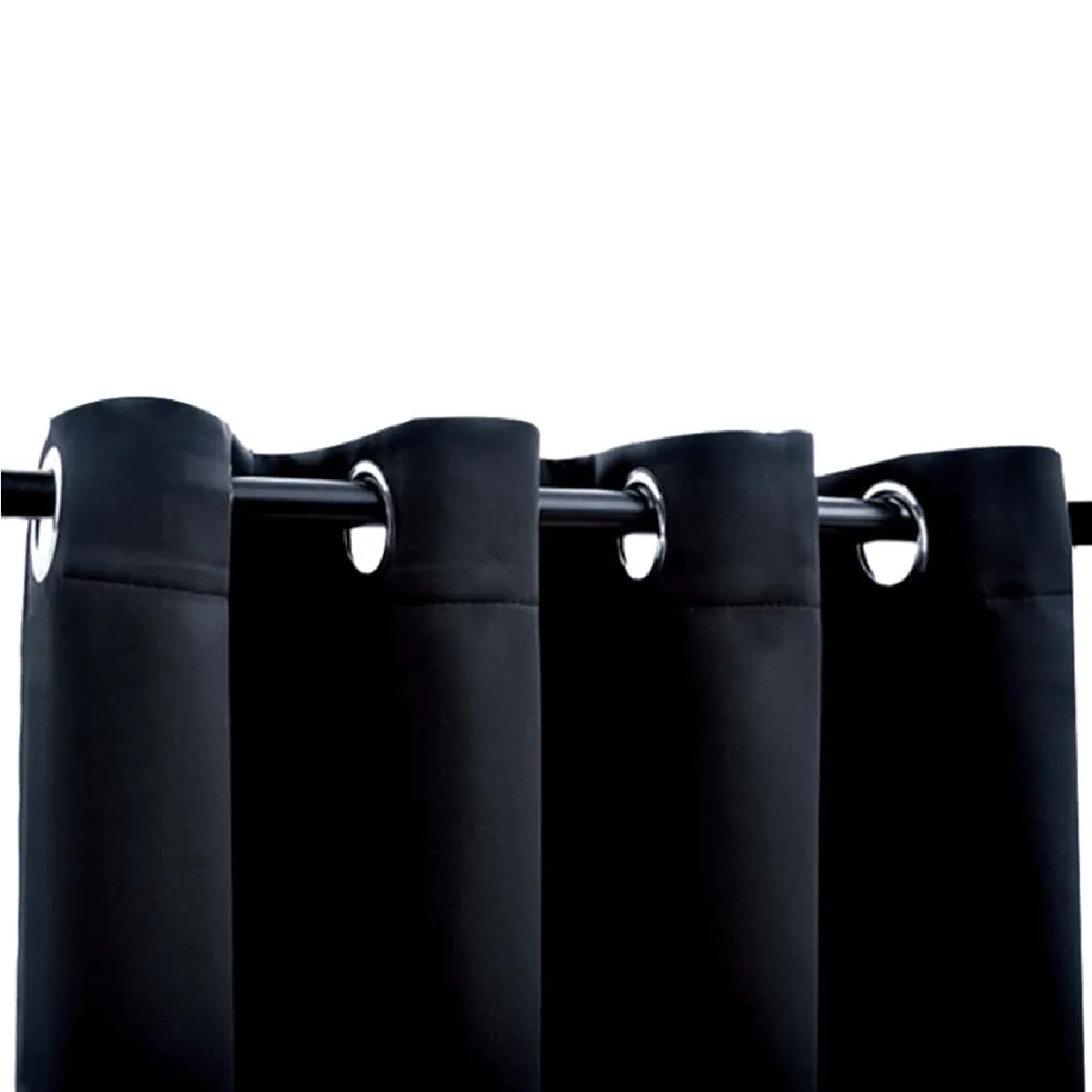 vidaXL Rideaux occultants 140x225 cm Noir