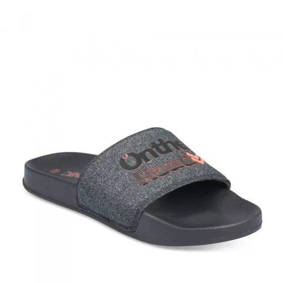 Claquettes NOIR DENIM SIDE