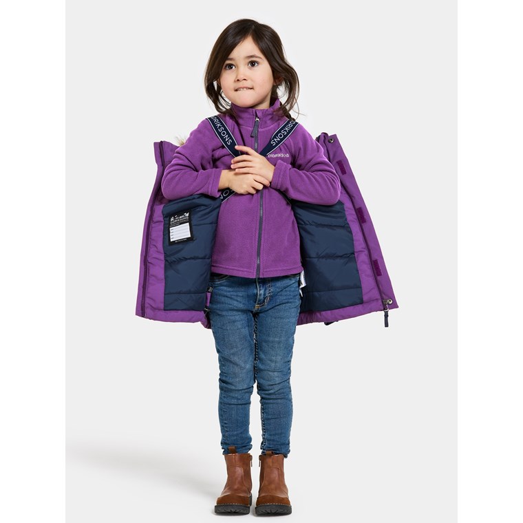 Didriksons Bjärven Kids Parka 3 Royal Purple